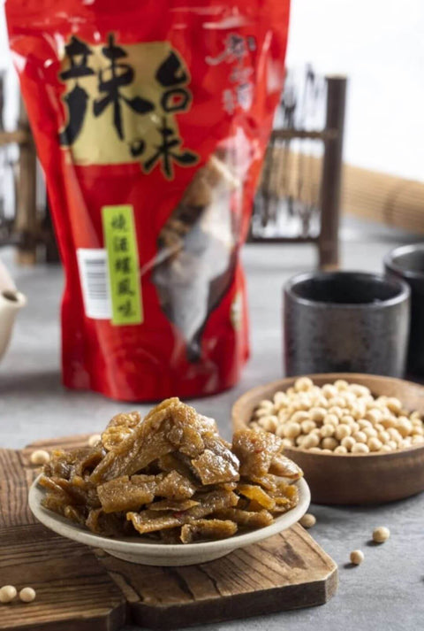 Dried Tofu-Taiwanese Horn Snail Flavor 300g 廖心蘭 – 燒酒螺辣台味豆干