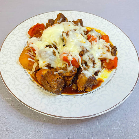 Korean Braised Beef Short Ribs With Cheese (Mild spicy) 韓式牛肋條
