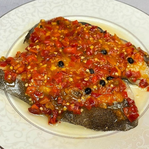 Steamed Halibut w/ Chopped Pepper 2 pcs (Spicy) 剁椒鱈魚