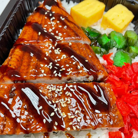 Grilled Eel Rice Bento Box (Unagi Don) 蒲燒鰻魚飯 - Canaan Foods