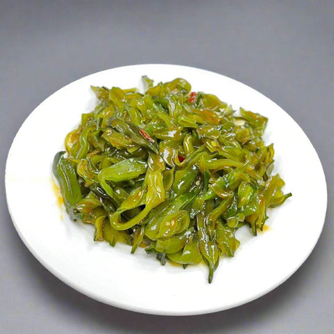 Seasoned Spicy Seaweed Stem 1000g 紅油美人唇(海帶梗) - Canaan Foods