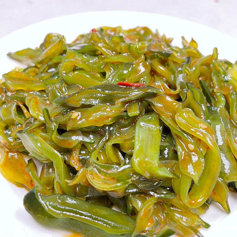 Seasoned Spicy Seaweed Stem 1000g 紅油美人唇(海帶梗) - Canaan Foods