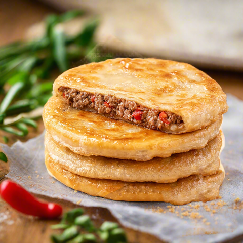 Medium Spicy Beef Pie 4 pcs 香辣牛肉餡餅 - Canaan Foods