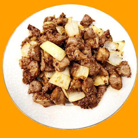 Fried Lamb with Cumin 孜然羊肉