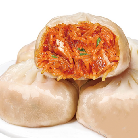 Spicy Flavored Steamed Bun with Vermicelli 14-15 pcs 香辣粉絲紙皮包子 - Canaan Foods