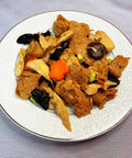 Braised Wheat Gluten with Bamboos and Mushrooms 四喜烤麩