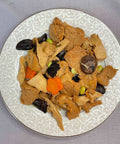 Braised Wheat Gluten with Bamboos and Mushrooms 四喜烤麩
