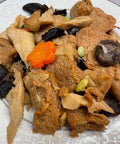 Braised Wheat Gluten with Bamboos and Mushrooms 四喜烤麩