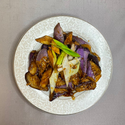 Eggplant with Minced Pork and King Oyster 醬爆肉末茄子