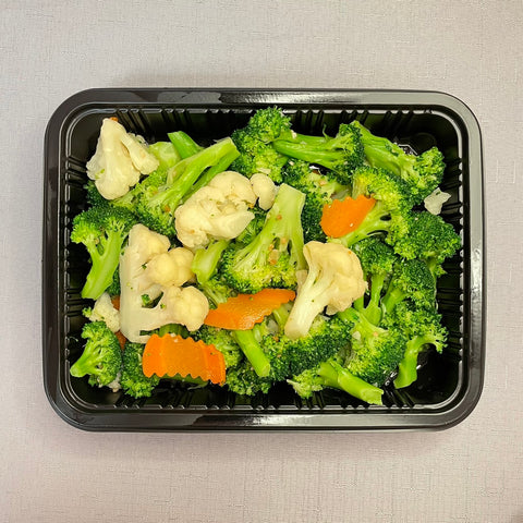 Stir-Fried Broccoli and Cauliflower 蒜炒雙花椰