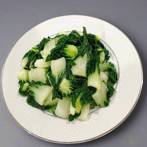 Stir-Fried Bok Choy 蒜炒奶油白菜