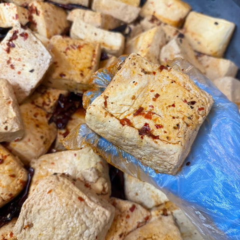 Taiwanese Spicy Stinky Tofu 4 pcs | 850g 台式麻辣臭豆腐 - Canaan Foods