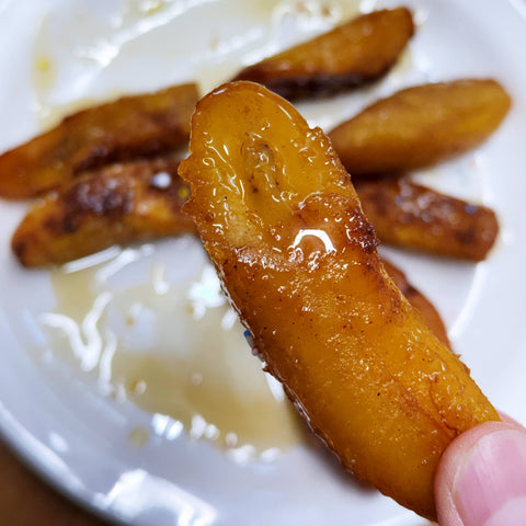 Dessert: Honey Cinnamon Roasted Plantains Vegan 蜜糖肉桂烤芭蕉 純素