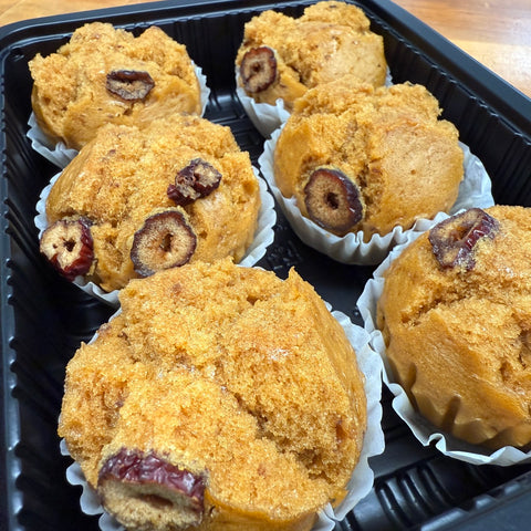 Jujube Cup Cake(Red date) 6 pcs 紅棗糕