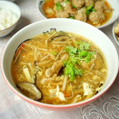 Meat Strips with Mushroom Soup 32oz (Frozen) 沙茶香菇赤肉羹