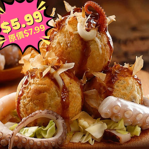 Octopus Ball / Takoyaki 12 pcs*30g (with sauce/Nori Powder) 章魚燒