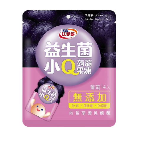 Bifido Small Q Jelly 14 bags/280g 比菲多益生菌小Q蒟蒻果凍